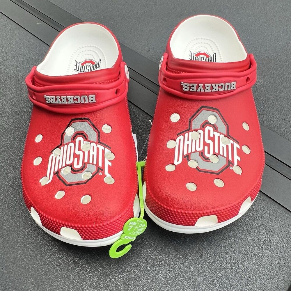 Ohio State Buckeyes Collegiate Crocs Classic Clog University Clogs Sz M13